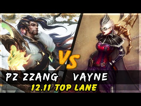 Pz Zzang - Yasuo vs Vayne TOP Patch 12.11 - Yasuo Gameplay
