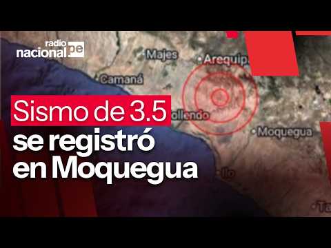 Sismo de magnitud 3.5 se registró esta mañana en Moquegua