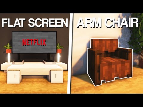 Minecraft: 10+ Living Room Design Ideas!
