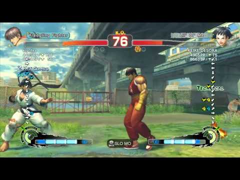 Super Street Fighter 4: Arcade Edition Kiyomatsu (Guy) vs KEIKE DESORA (Makoto) - Ranked Match