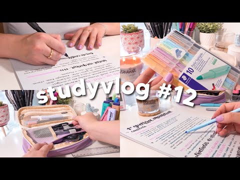 STUDY VLOG #12 | como estudar para uma prova + dicas para ir bem