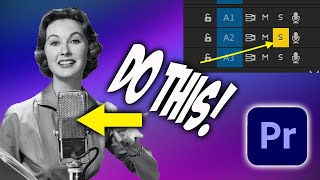 How to RECORD VOICE OVER audio direct to PREMIERE PRO in 2022!