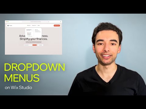 Create interactive dropdown menus | Wix Studio