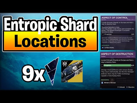 Destiny 2 - All 9 Entropic Shard Locations(Aspect Of Destruction Quest)