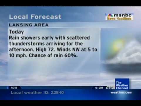 Local Forecast Title Bar Glitch- 7/23/11 06:28 EDT