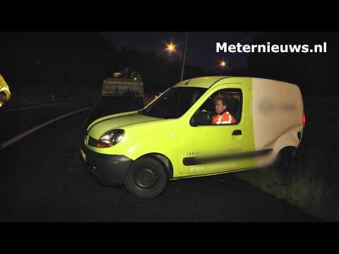 Voor zesde keer auto van de afrit A28 bij Hoogeveen