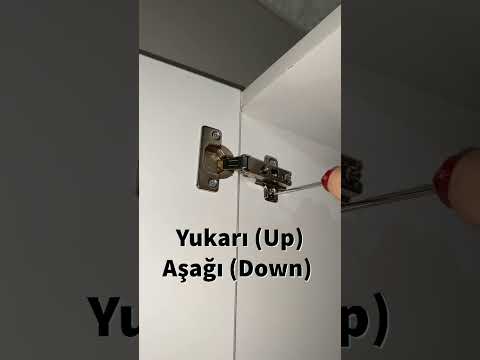 Dolap Kapağı Nasıl Ayarlanır? Dolap Menteşe Ayarı Yapma