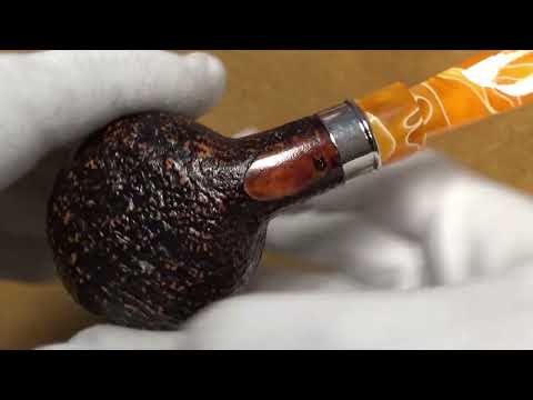 Pipa Santambrogio rusticata  major - Light Bent Pot - SS129