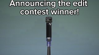 Announcing the edit contest winner!