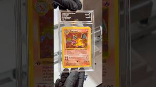 FIRST EDITION BASE SET CHARIZARD. SSINT AI LASER ENGRAVED ALUMINIUM LABEL #charizard #baseset