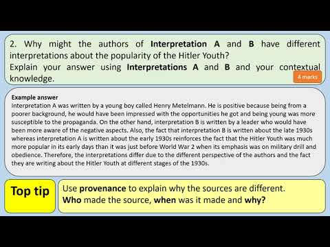 AQA GCSE History Germany 1890-1945 - A guide to the exam and exam walk through