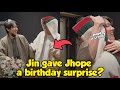 Openly, Jin promised this when he visited J-Hope and celebrated his birthday together at his house?