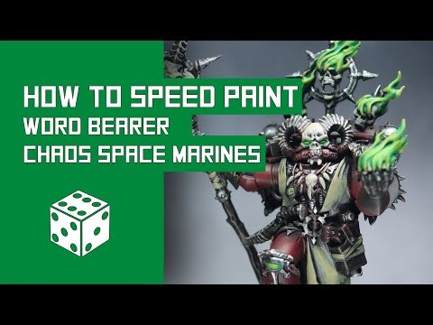 How To Speed Paint Chaos Space Marines: Warhammer 40k Word Bearers Tutorial