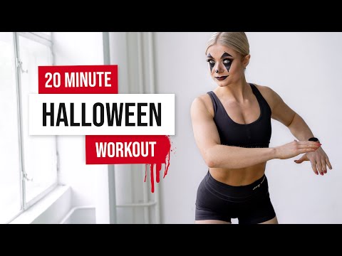 20 MIN HALLOWEEN HIIT Workout - Full Body Cardio, No Equipment, No Repeat - HAPPY HALLOWEEN 🎃