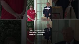Trump Gets McDonald's Delivered to the White House via DoorDash | Firstpost News | N18G