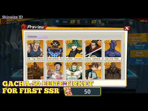 Gacha 50 elite ticket buat SSR pertama | OPM