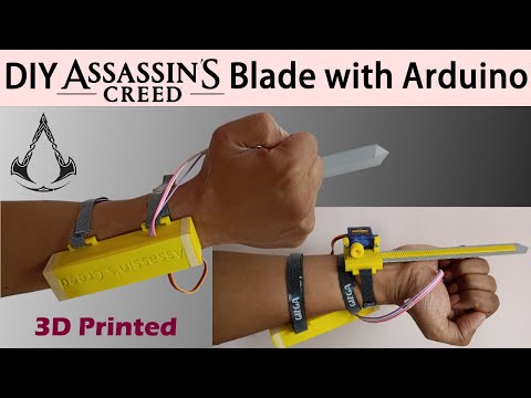 How to Make Assassin's Creed Hidden Blade with Arduino 3D Printed