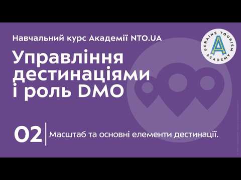 Лекція 2. Масштаб та основні елементи дестинації.