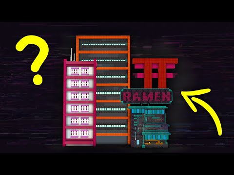 10 Builders vs. 1 Minecraft Cyberpunk City
