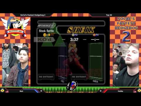 SoCal's Fastest Hedgehogs 2 - Nut (Sheik) vs.Hulka (Sheik) - SSBM Top 32 Winners Singles