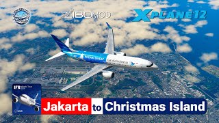 IVAO IFR World Tour 2025 | Garuda Indonesia | Jakarta to Christmas Island | X-Plane 12