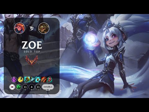 Zoe Top vs Renekton - KR Grandmaster Patch 13.18