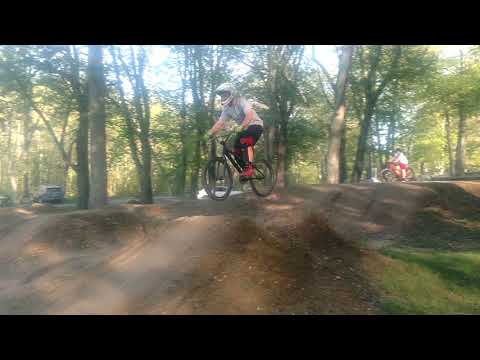 Tyler Farwell jumping gaps with his cruiser BMX bike. At Willimantic, CT.