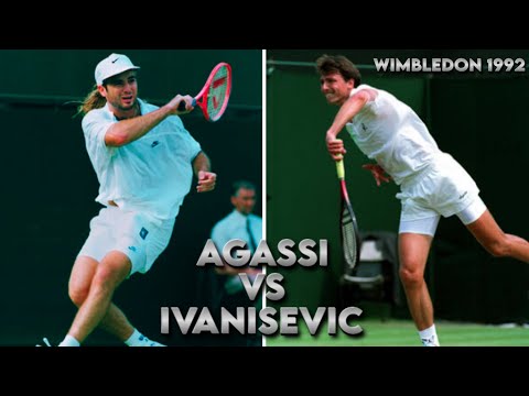 Andre Agassi Wins Wimbledon 1992 - Final Game