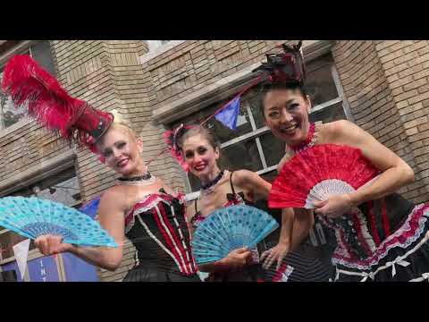Bastille Day in USA - Can Can Dancers - The French American Academy - Jersey City NJ - July 14, 2021