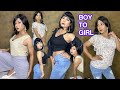 Wear Jeans And Top Part 1 Boy Wore Jeans And Top Male To Female Makeup Boy To Girl Makeup