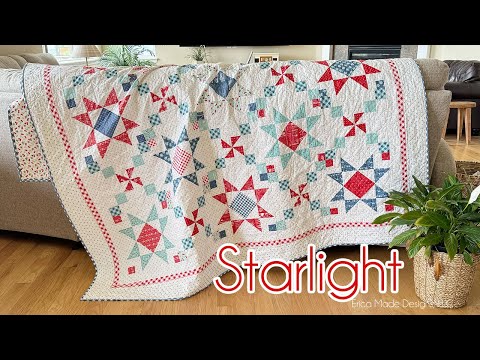 STARLIGHT Quilt! // Patriotic Quilt Pattern 🇺🇸