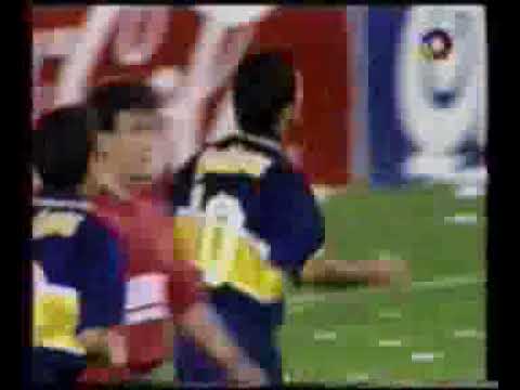 Gol de Latorre a Huracan (Boca 6-Huracan 0 24-11-96)