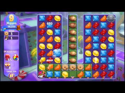 Wonka's World of Candy Level 524 - NO BOOSTERS + FULL STORY 🍫 | SKILLGAMING ✔️