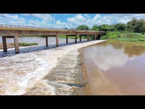 RIO SALGADO EM AURORA CEARÁ águas em direção ao Açude Castanhão HOJE 12/03/2026