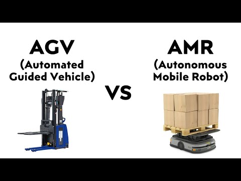 AGV (Automated Guided Vehicle) VS AMR (Autonomous Mobile Robot)  | Warehouse Storage Academy