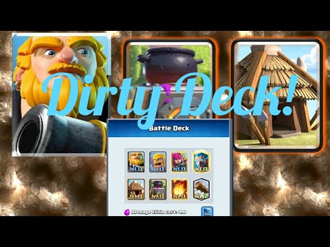 Ladder Trophy Push (6500+) with Royal Giant + Double Spawner Deck! - Clash Royale