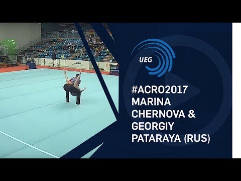 Marina CHERNOVA & Georgiy PATARAYA (RUS) - 2017 Acro European Champions, dynamic