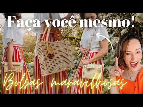 Do mobiliário para a MODA! 3 BOLSAS FÁCEIS DE FAZER. A gente merece um mimo também!