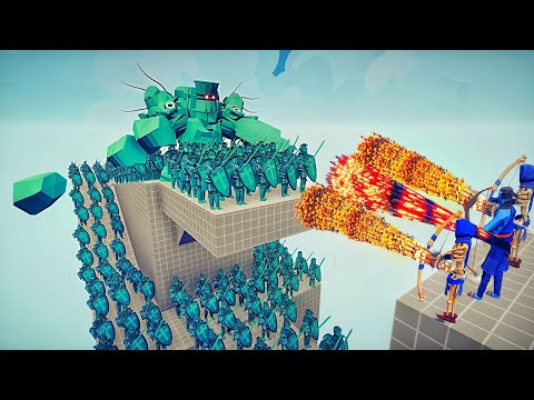 100x CRYSTAL ARMY + CRYSTAL GOLEM vs 3x EVERY GOD - Totally Accurate Battle Simulator TABS