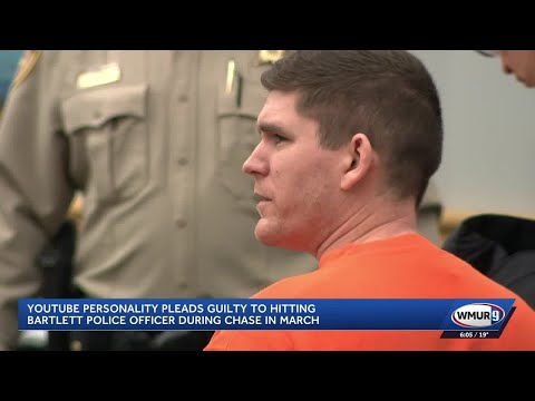 YouTuber Erik Conover pleads guilty to hitting NH police officer with vehicle