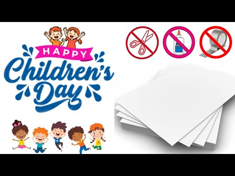 Happy children's day greeting card । Children's day greeting card । Children's day card