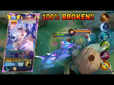 LAYLA 100% BEST HIGH DAMAGE HACK BUILD 2025!😱 THIS BUILD IS LITERALLY BROKEN (PLS TRY THIS BUILD)