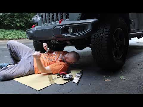 Rugged Ridge Venator front bumper installation on 2020 Jeep Gladiator