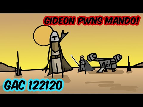 Moff Gideon crushes Mando!  GAC 122120 -- Gideon's G10/11 Troopers take out Relic Mando!