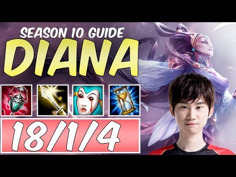 PLAY REWORKED DIANA LIKE DOINB  | NEW Ardent Diana build | Season 10 Diana guide | League of Legends