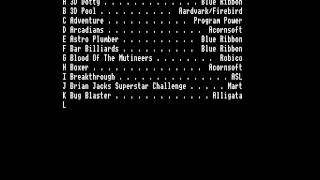 Mega Games Cartridge menu - experiments with loading times