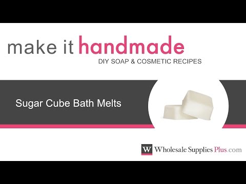 How to Make Sugar Cube Bath Melts {Make It Handmade}
