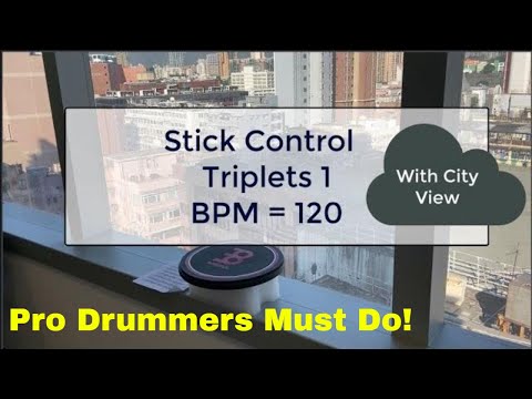 Expert drummer - Stick Control - Day 6/24, Triplets 1