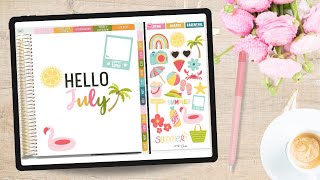 Plan with Me ✨ | July 2023 🌿 | + Free Stickers!