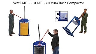Vestil MTC-55 Drum Trash Compactor (2025)